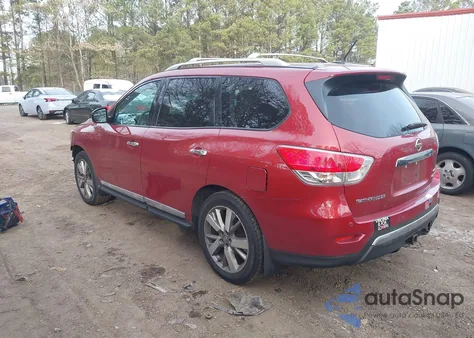 2013 Nissan Pathfinder Platinum из США, поврежденный, VIN 5N1AR2MM8DC627791